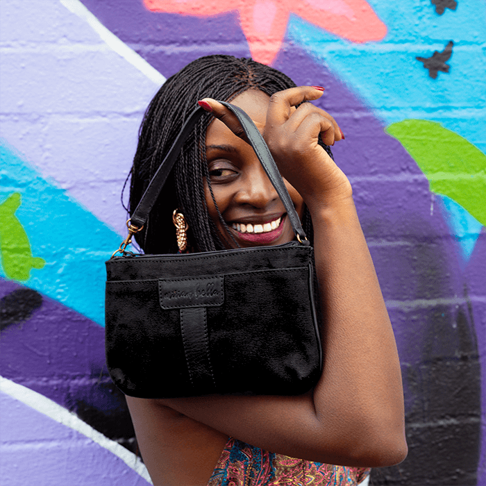 The Asha Black Mini Tote