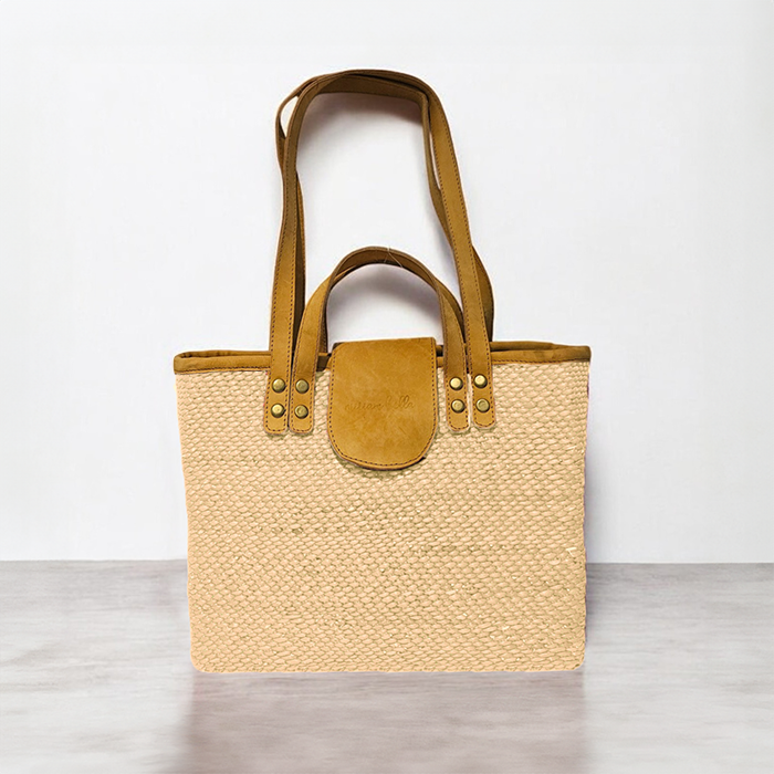 Handcrafted Natural Seagrass Shoulder Bag