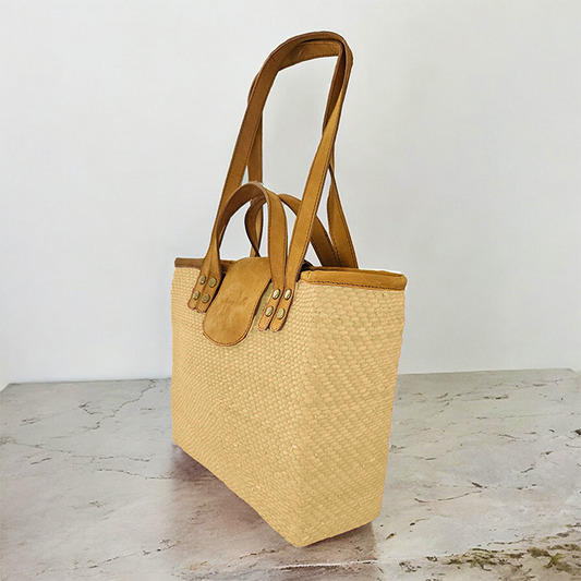 Handcrafted Natural Seagrass Shoulder Bag