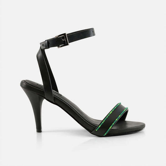 Aja Leather Heels - Miriam Bella