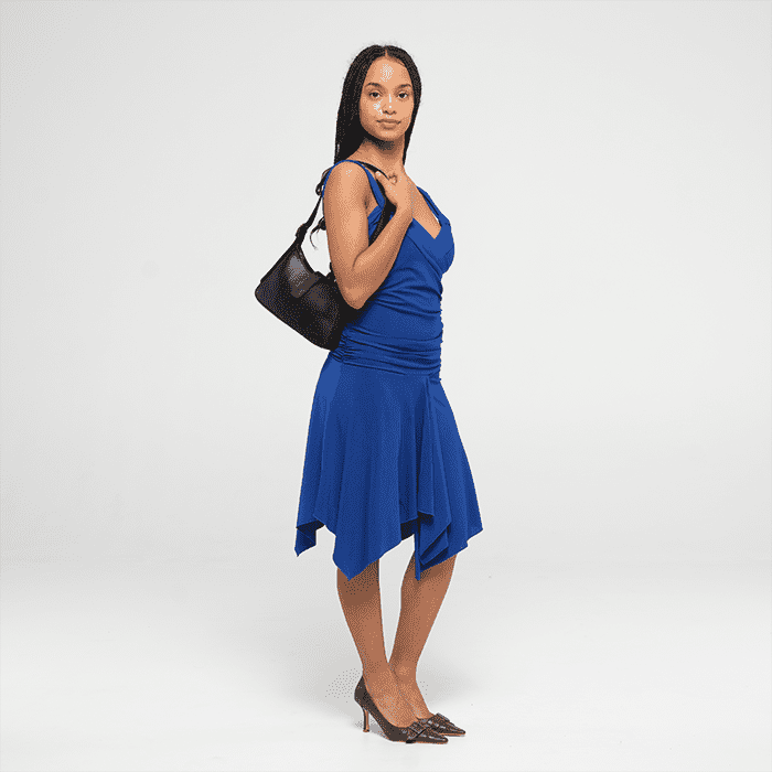 Imara Mini Black Leather Shoulder Bag – Handcrafted in Kenya