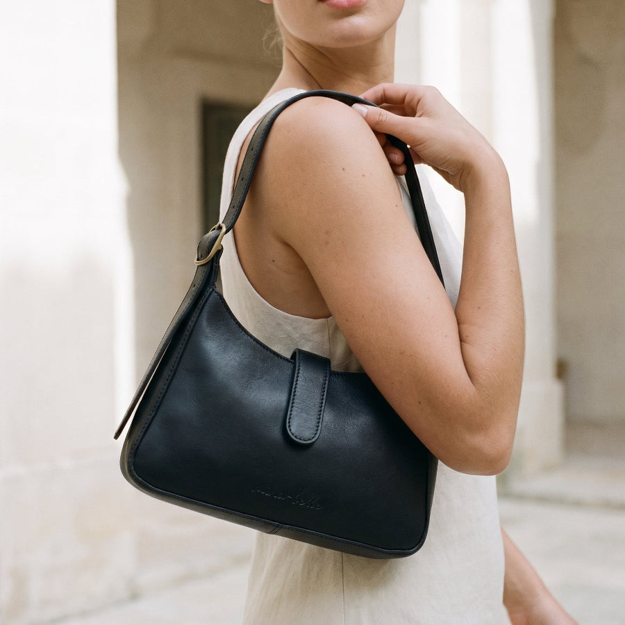 未開封“ALL-DAY” LEATHER SMALL SHOULDER BAG the-zuri-black-leather-mini-